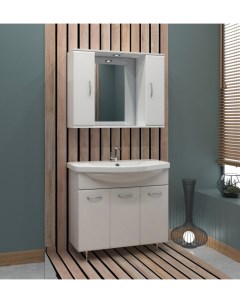 Мебель для ванной Концепт 90 с корзиной Stella polar