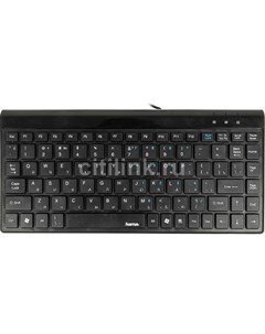Клавиатура SL720 Slim USB черный Hama