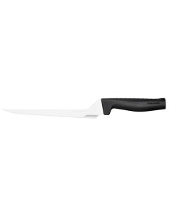 Нож кухонный Hard Edge филейный для рыбы 217мм заточка прямая стальной черный Fiskars