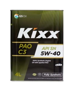 Моторное масло PAO 5W 40 4л синтетическое Kixx