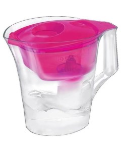 Фильтр кувшин для очистки воды Аура пурпурный 4л с кассетой Жесткость и стеклянной бутылочкой Барьер