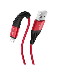 Кабель USB Lightning 8 pin 1 м красный Cool X38 10536 Hoco