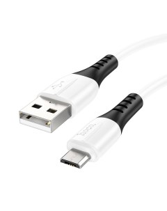 Кабель USB Micro USB 2 4A 1 м белый X82 HC 68568 Hoco