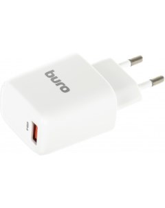 Сетевое зарядное устройство Buro BUWG1 18Вт, USB, Quick Charge, 3A, белый (BUWG18P100WH)