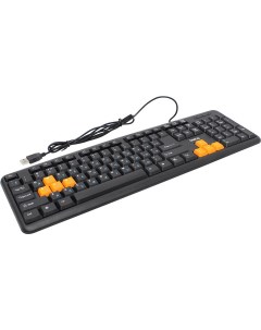 Клавиатура проводная KS 020U Black Orange USB мембранная USB черный Dialog