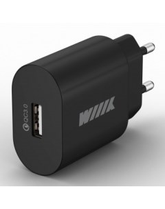 Сетевое зарядное устройство USB Quick Charge 3A черный UNN 4 1 01 QC Wiiix