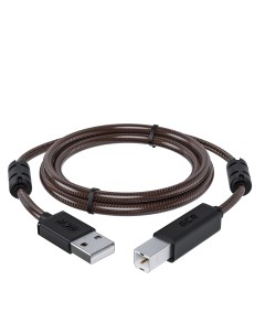 Кабель USB 2 0 Am USB 2 0 Am экранированный ферритовый фильтр 3м черно прозрачный UPC10 52415 Gcr