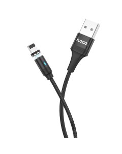 Кабель USB Lightning 8 pin 2 4A 1 2м черный Fresh U76 16705 Hoco