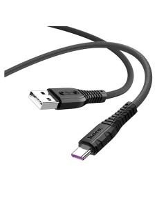 Кабель USB Type C USB 5A быстрая зарядка 1м черный X67 55872 Hoco