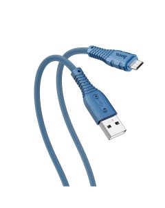 Кабель USB Micro USB 2 4A быстрая зарядка 1м синий X67 Nano 6931474755865 Hoco