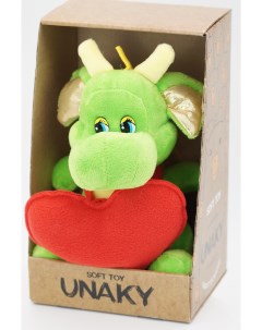Мягкая игрушка дракон Горыныч 20 23 см 0965417 44K зеленый Unaky soft toy