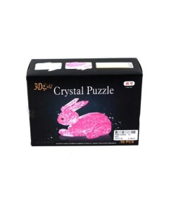 Головоломка 3D Кролик Розовый Crystal puzzle