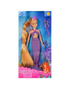 Кукла Defa Lucy Русалочка в фиолетовом костюме с зеркалом и расческой 24см 8236dфиолетовый Abtoys