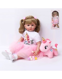 Кукла Junfa в белой кофте и розовой юбке 60 см WJ 36043 Junfa toys
