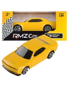 Машинка металлическая RMZ City 1 64 Dodge Challenger SRT Demon 2018 желтый Uni fortune