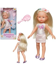 Кукла Времена года 32 см в белой кофте без рукавов и бледно розовой юбке PT 01856 Abtoys