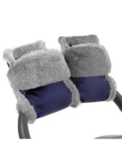 Муфта рукавички для коляски Christoffer Navy Натуральная шерсть Esspero
