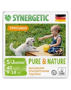 Подгузники трусики SYNE0113 1410 Pure Nature 9 14 кг 40 шт Synergetic