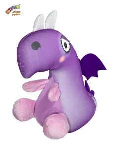 Мягкая игрушка Дракончик Яша фиолетовый Штучки, к которым тянутся ручки