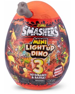Игрушка Сюрприз Мини Яйцо Smashers Dino Island огненное Zuru
