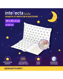 Комфортная детская подушка 1 5 эффект памяти защита от вирусов и бактерий Intellecta