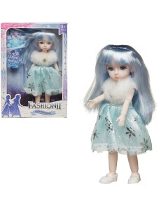 Кукла Junfa Зимняя принцесса в голубом платье 22 см WJ 34769 Junfa toys