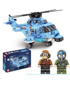 Игровой набор конструктор Вертолет 375 дет Sembo block