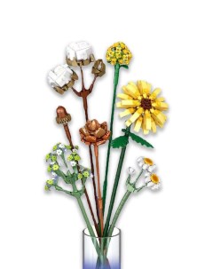 Конструктор mini Вечный цветок для тебя Букет из сухоцветов 646 деталей 1670 Loz