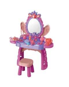 Детский туалетный столик трюмо со стульчиком волшебное зеркало 8224 AC BC Msn toys