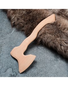 Сувенирное деревянное оружие игрушка Топор 40х15 см массив бука Доброе дерево