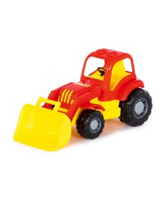 Машинка Трактор погрузчик Силач красно желтый П 45058 красно желтый Полесье