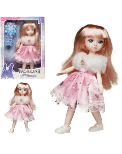 Кукла Junfa Зимняя принцесса в розовом платье 22 см WJ 34770 Junfa toys