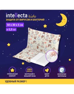 Комфортная детская подушка с эффектом памяти для детей от 1 5 лет высота 5 см Intellecta