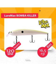 Воблер для рыбалки BOMBA KILLER LWBK120FDR 135 Luremax