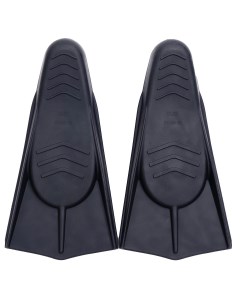 Ласты короткие тренировочные для плавания Training Silicone Fins черный 42 44 Flat ray