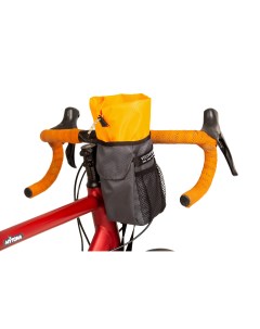Велосипедная сумка feedbag серый оранжевый правая 10х10х25см Velohorosho