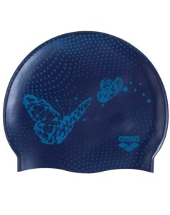 Шапочка для плавания Print Junior темно синий с бабочками 94171 235 Arena