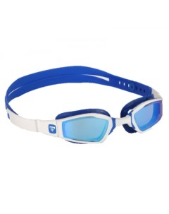 Очки для плавания Ninja Phelps линзы голубые зеркальные титаниум цвет white blue Aqua sphere