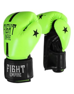 Перчатки боксёрские 12 унций цвет салатовый Fight empire