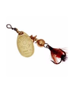 Блесна вращающаяся AGLIA MOUCHE 2 Gold Red fly комплект из 1 штука Mepps