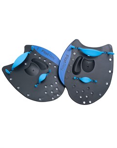 Лопатки для плавания Training Paddles Pro черный синий L Flat ray
