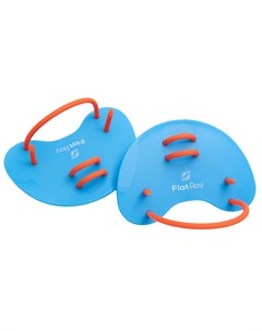 Лопатки для плавания Finger Paddles синий оранжевый Flat ray
