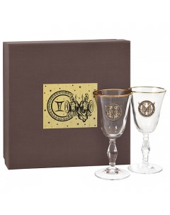 Набор бокалов для вина Близнецы ретро в подарочной коробке Город подарков