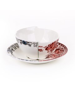 Чайная пара Zora 09744 Дизайнерская посуда из фарфора Seletti