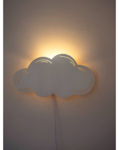 Светильник настенный ночной с выключателем белое Облако Рич принт продукт