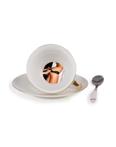 Чайная пара Lady Tarin Pomona 09966 Дизайнерская посуда из фарфора Seletti