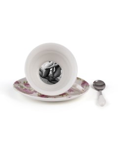 Чайная пара Lady Tarin Rose Vesta Дизайнерская посуда из фарфора Seletti