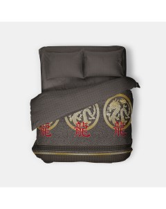 Комплект постельного белья Символ Добра 2 спальный с европростыней поплин Ktex