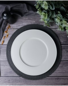 Тарелка обеденная Line 32 см белая фарфор Porland