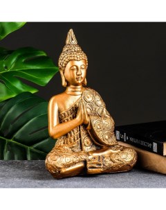 Фигура Будда средний бронза 12х20х29см Хорошие сувениры